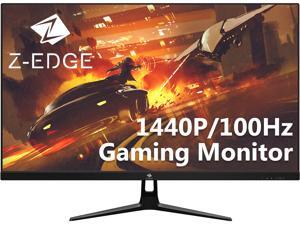 Z-EDGE UG27Q 27" 2K QHD IPS Gaming Monitor, 1440P 2560 x 1440, 100Hz, HDR, FreeSync, Ultrathin Frame, 178° Wide View Angle, Eye-Care Tech, HDMI, DisplayPort, Built in Speakers Z-EDGE UG27Q 27" 2K QHD IPS Gaming Monitor, 1440P 2560 x 1440, 100Hz, HDR, FreeSync, Ultrathin Frame, 178° Wide View Angle, Eye-Care Tech, HDMI, DisplayPort, Built in Speakers