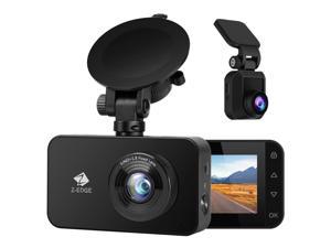 Z-EDGE R1 2.7" LCD 1080P Full HD WiFi Dash Cam, Front and Rear Dual Lens Car DVR, Night Vision, Parking Mode, G-Sensor, Motion Detection, Loop Recording