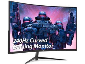 ZEDGE UG27P 27 1080P Curved Gaming Monitor 240Hz 1ms 350cdm HDR10 FreeSync 2 x HDMI 20 2 x DisplayPort 12 Builtin Speakers with RGB Breathing Light