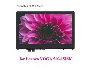 for Lenovo Ideapad Yoga 510 510-15ISK Flex 4-15 15.6" Laptop Touch Screen Assembly + Frame LCD Display Panel 1920*1080 for Lenovo Ideapad Yoga 510 510-15ISK Flex 4-15 15.6" Laptop Touch Screen Assembly + Frame LCD Display Panel 1920*1080