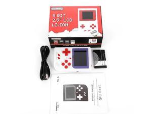 RS-6 Portable Retro Mini Handheld Game Console 8 bit 2.0 inch LCD Color Colour Children Game Player Built-in 129 Games
