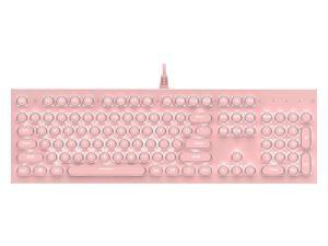 104-Key Colorful Mechanical Gaming Keyboard LED Luminous Switch RGB Keyboard,N key flip,Backlit RGB LED,For PC, computer, laptop, Pink 104-Key Colorful Mechanical Gaming Keyboard LED Luminous Switch RGB Keyboard,N key flip,Backlit RGB LED,For PC, computer, laptop, Pink