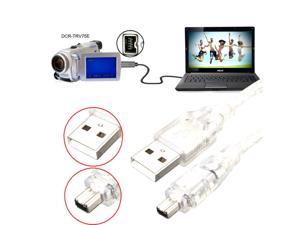 Shenzhong USB Male to Firewire IEEE 1394 4 Pin Male iLink Adapter Cord Cable for SONY DCR-TRV75E DV