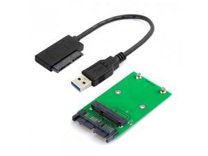 Shenzhong USB 3.0 to mSATA 50Pin SSD & 1.8" Micro SATA 7+9 16pin Adapter Add on Cards PCBA