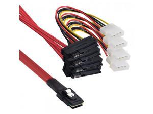 Shenzhong LSI / 3Ware Molex mini SAS SFF-8087 to SFF-8482 and power x4 SAS cable