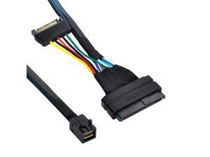 FVH U.2 U2 SFF-8639 NVME PCIe SSD Cable for Mainboard SSD M.2 SFF-8643 Mini SAS HD SF-093-0.5M
