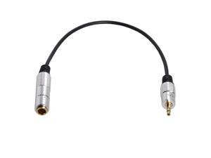 FVH Audio Aux 6.35mm 1/4" Female to 3.5mm 1/8" Male Stereo Headphone Plug Adapter Converter Cable 20cm RC-125