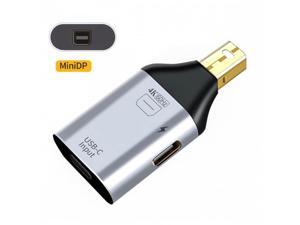 Cablecc CY UC-054-MDP USB-C Type C Female Source to Mini Displayport DP Sink HDTVPD Power Adapter 4K 60hz 1080p for PhoneLaptop