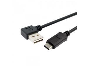 Chenyang Cable Reversible USB-C Type C to USB 2.0 90 Degree Left & Right Angled Data Cable for Macbook & Tablet & Cell Phone