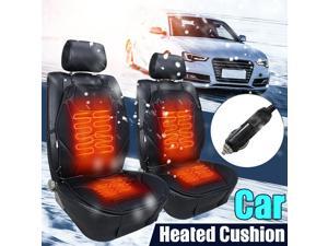 Pair 12V Car Heated Seat Cushion Cover Pad Hot Warmer Winter Double-Seat Pair 12V Car Heated Seat Cushion Cover Pad Hot Warmer Winter Double-Seat