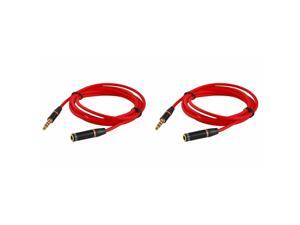 2X 3FT 3.5mm 4-Pole AUX Extension Cable Stereo Audio Headphone Male to Female 2X 3FT 3.5mm 4-Pole AUX Extension Cable Stereo Audio Headphone Male to Female