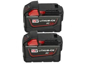 2X For Milwaukee M18 18 Volt 48-11-1890 XC 9.0Ah 18V MAX Lithium Ion Battery USA 2X For Milwaukee M18 18 Volt 48-11-1890 XC 9.0Ah 18V MAX Lithium Ion Battery USA