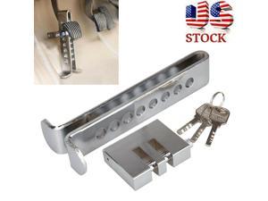 Brake Pedal Lock Security Car Auto Stainless Steel Clutch Lock Anti-theft Device