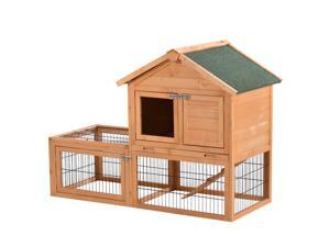 Rabbit Hutch Bunny Small Animal House Portable w/ Outdoor Run Backyard Wooden w/ Rabbit Hutch Bunny Small Animal House Portable w/ Outdoor Run Backyard Wooden w/