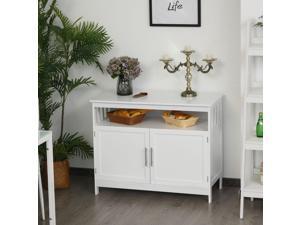 Wooden Console Table with Open Shelf and 2 layers Cabinet, Kitchen Furniture Wooden Console Table with Open Shelf and 2 layers Cabinet, Kitchen Furniture