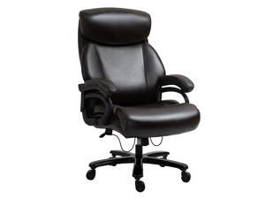 High Back Executive Office Chair PU Leather Swivel Chair, Brown High Back Executive Office Chair PU Leather Swivel Chair, Brown