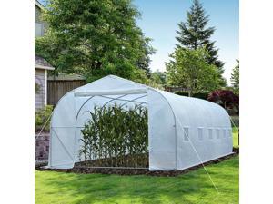 26’x10’x6.5’ Large Heavy Duty Walk-In Greenhouse Garden Plant Grow Tent Steel 26’x10’x6.5’ Large Heavy Duty Walk-In Greenhouse Garden Plant Grow Tent Steel