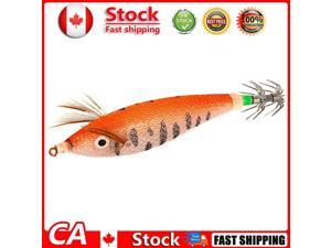 Luminous Squid Bait w/ Noctilucent Rod Trough Fishing Tackle Orange 8cm CA Luminous Squid Bait w/ Noctilucent Rod Trough Fishing Tackle Orange 8cm CA