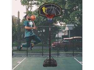Youth Basketball 10' Hoop System Indoor Outdoor Goal Backboard Adjustable Wheels Youth Basketball 10' Hoop System Indoor Outdoor Goal Backboard Adjustable Wheels