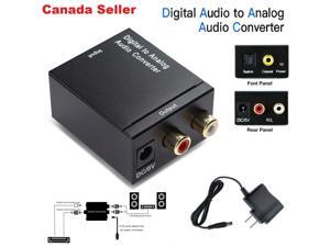Digital Optical Coax to Analog RCA Audio Adapter Converter Box 3.5mm Jack Cable Digital Optical Coax to Analog RCA Audio Adapter Converter Box 3.5mm Jack Cable