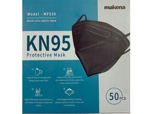 Makena KN95 Respirator - Black (Pack of 50)