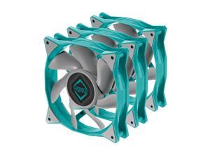 Iceberg Thermal IceGALE Xtra 120mm PWM High Performance Case Fan 3-Pack (Teal)
