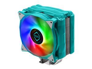 Iceberg Thermal IceSLEET G4 OC CPU Air Cooler 4 Nickel-Plated Heatpipes with ARGB 120mm PWM Fan for Intel and AMD (Teal) LGA 1700 AM5 Compatible