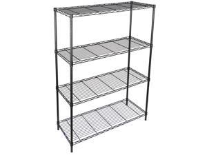 4-Tier Wire Shelving Rack Shelf Household Kitchen Storage Metal Shelf Organizer 4-Tier Wire Shelving Rack Shelf Household Kitchen Storage Metal Shelf Organizer