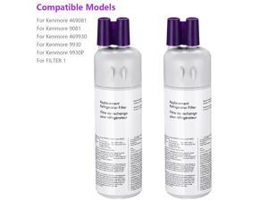 2x Replacement Refrigerator Water Filter for Kenmore 9690 469690