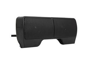 Portable Mini Computer Clip-On Speaker, Compact USB Powered Wired Laptop Stereo Multimedia Soundbar for Notebook Laptop Computer PC Desktop Tablets
