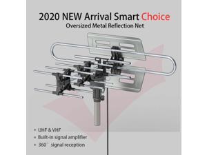 360°Rotation UV Dual Frequency 45-860MHz 22-38dB Outdoor TV Antenna Built-in Singal Amplifier Distance Range Upto 150 Files 360°Rotation UV Dual Frequency 45-860MHz 22-38dB Outdoor TV Antenna Built-in Singal Amplifier Distance Range Upto 150 Files