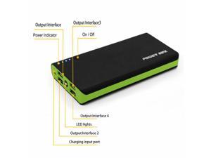 3000000mAh 4 USB External Power Bank Portable LCD LED Charger for Cell Phone US