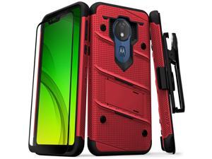 For Moto G7 Power BOLT Case Shockproof Cover Holster Screen Protector For Moto G7 Power BOLT Case Shockproof Cover Holster Screen Protector