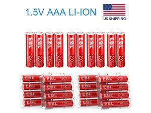 800mah 1.5V Li-ion AAA Rechargeable Batteries 1200mwh Lithium ion Batteries Lot