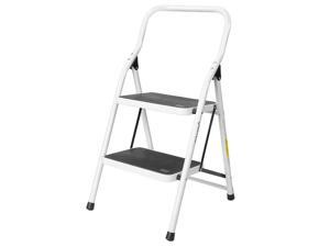 2 Step Folding Step Stool Ladder Comfy Grip Handle Anti-slip Step Feet for Home 2 Step Folding Step Stool Ladder Comfy Grip Handle Anti-slip Step Feet for Home