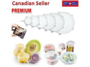 6pcs Reusable Silicone Wraps Seal Bowl Covers Food Saving Storage Stretch Lids 6pcs Reusable Silicone Wraps Seal Bowl Covers Food Saving Storage Stretch Lids