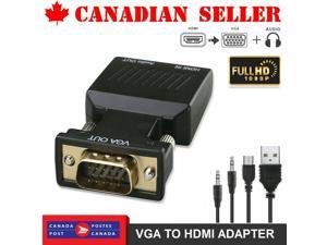 HDMI Female to VGA Male Adapter Converter with Audio Cable Support 1080P Output HDMI Female to VGA Male Adapter Converter with Audio Cable Support 1080P Output