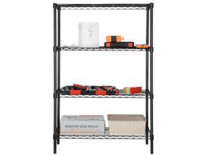 4-Tier Shelving Unit Storage Organizer Shelf Rack With Adjustable Feet Knob NEW 4-Tier Shelving Unit Storage Organizer Shelf Rack With Adjustable Feet Knob NEW