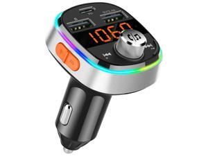 Bluetooth 5.0 FM Transmitter Handsfree Car Kit Speaker USB-C 3.1 Charger 2 x USB Bluetooth 5.0 FM Transmitter Handsfree Car Kit Speaker USB-C 3.1 Charger 2 x USB
