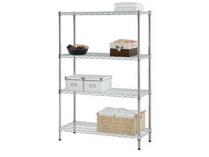 Shelving Storage 4-Tier Organizer Shelf Rack With Adjustable Feet Knob Kitchen Shelving Storage 4-Tier Organizer Shelf Rack With Adjustable Feet Knob Kitchen