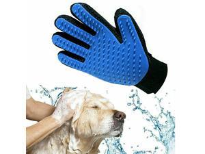 Pet Dog Cat Grooming Glove Brush Dirt Hair Fur Removal Massage Deshedding Blue Pet Dog Cat Grooming Glove Brush Dirt Hair Fur Removal Massage Deshedding Blue