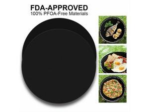 10 PCS Non-Stick Round BBQ Grill Mat Reusable and Dishwasher Safe Cooking Mats 10 PCS Non-Stick Round BBQ Grill Mat Reusable and Dishwasher Safe Cooking Mats