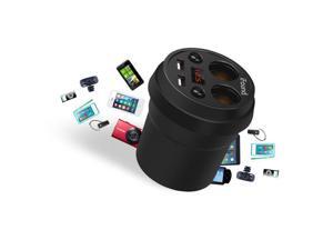 Car Charger Mount 2 Cigarette Lighter Socket Stand Dual USB Charging Cup Holder Car Charger Mount 2 Cigarette Lighter Socket Stand Dual USB Charging Cup Holder