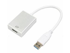 USB 3.0 / 2.0 to HDMI HDTV Adapter Cable External Graphics Card PC to TV W Audio USB 3.0 / 2.0 to HDMI HDTV Adapter Cable External Graphics Card PC to TV W Audio