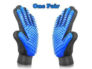 Pet Dog Finger Touch Grooming Gloves Brush Hair Remover Mitt Deshedding Massage Pet Dog Finger Touch Grooming Gloves Brush Hair Remover Mitt Deshedding Massage