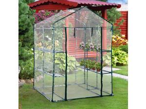 4.7’ x 4.7’ x 6.4’ Walk-in Greenhouse Flower Green House Portable Durable 4.7’ x 4.7’ x 6.4’ Walk-in Greenhouse Flower Green House Portable Durable