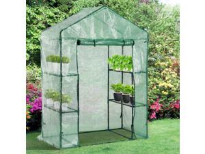 Walk-in Plant Greenhouse Garden Herb Flower Plant 2 Tier 4 Shelves Walk-in Plant Greenhouse Garden Herb Flower Plant 2 Tier 4 Shelves