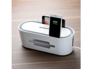 Power Strip Organizer Cable Management Box with Phone Holder for Phone Charger Power Strip Organizer Cable Management Box with Phone Holder for Phone Charger