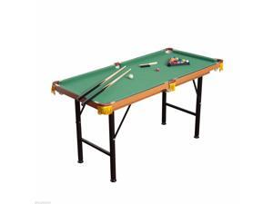 4.5' Folding Mini Billiards Pool Table Set Indoor Kid Activity Home Game 4.5' Folding Mini Billiards Pool Table Set Indoor Kid Activity Home Game