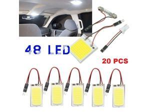 20-Pack 48 SMD DC12V LED Panel Dome Lamp Auto Car Interior Reading Plate Light 20-Pack 48 SMD DC12V LED Panel Dome Lamp Auto Car Interior Reading Plate Light